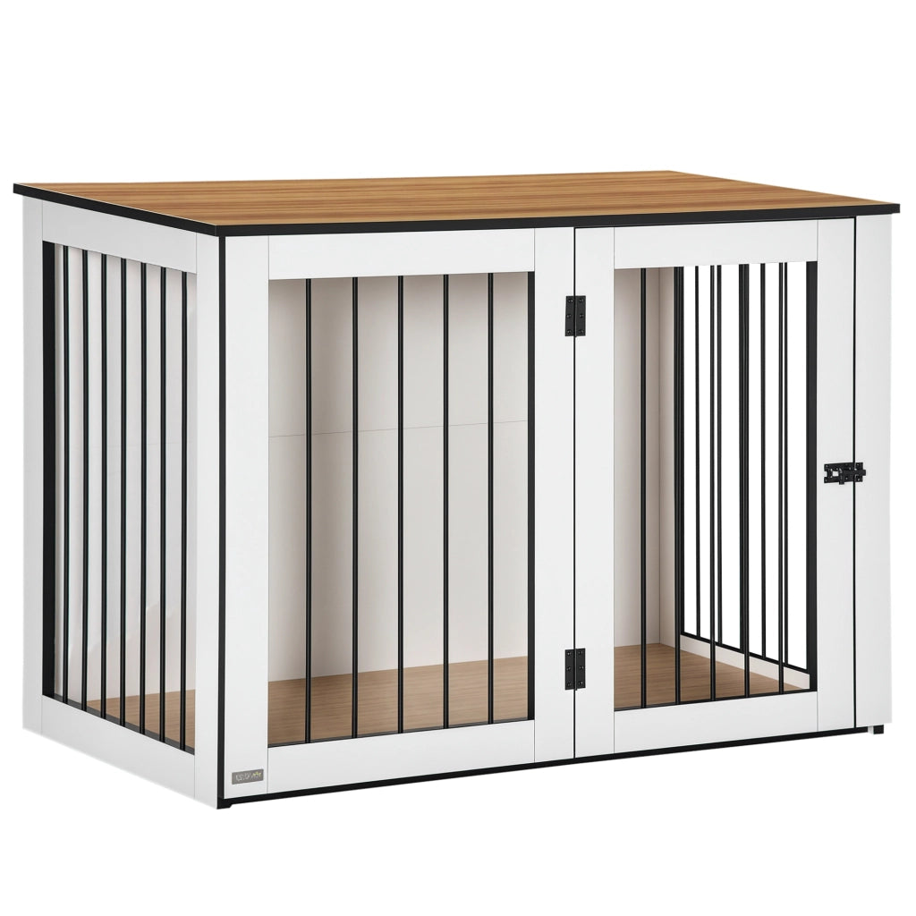 Casetta per cani grande ¨C zephmum ¨C 106x60x76 cm bianco legno