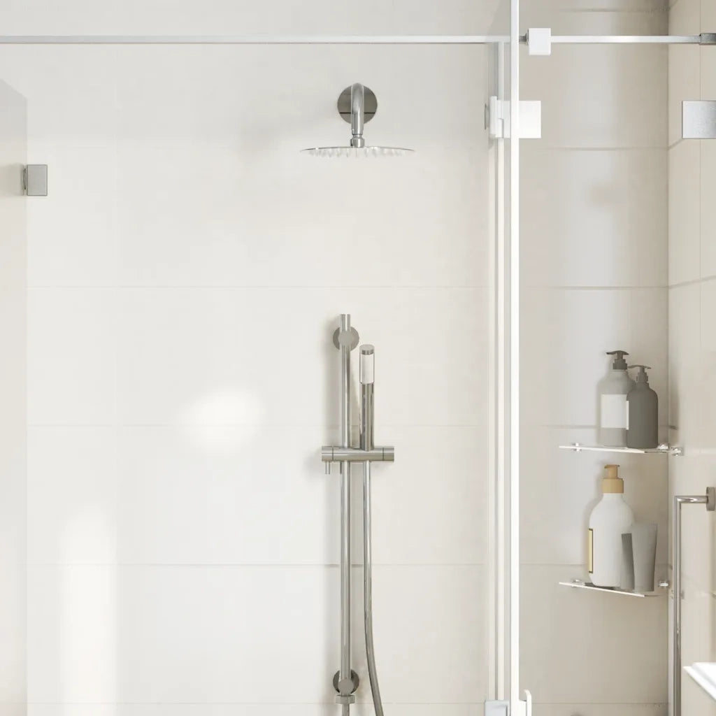 Testa Doccia a Pioggia in Acciaio Inox 304 20 cm Rotonda 4103892