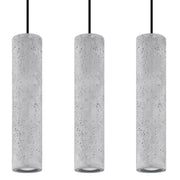 Lampadario in cemento DANTEO 3, 3 luci GU10 Pure Lume