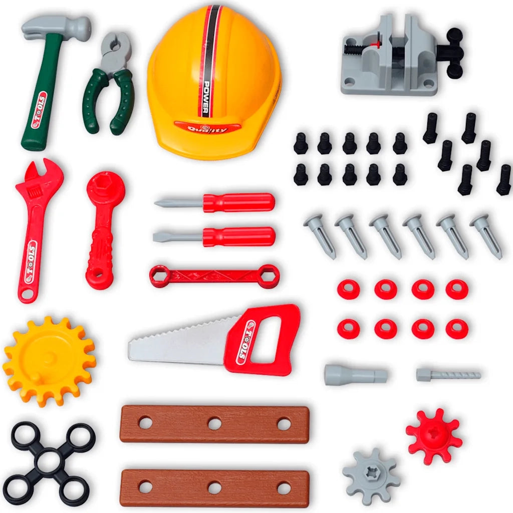 Gioco per Bambini Banco da Lavoro con Attrezzi Verde e Grigio CFW2075683