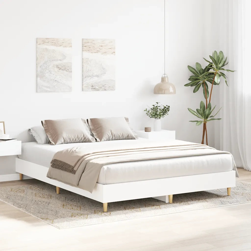 Giroletto senza Materasso Bianco 140x200 cm Legno Multistrato