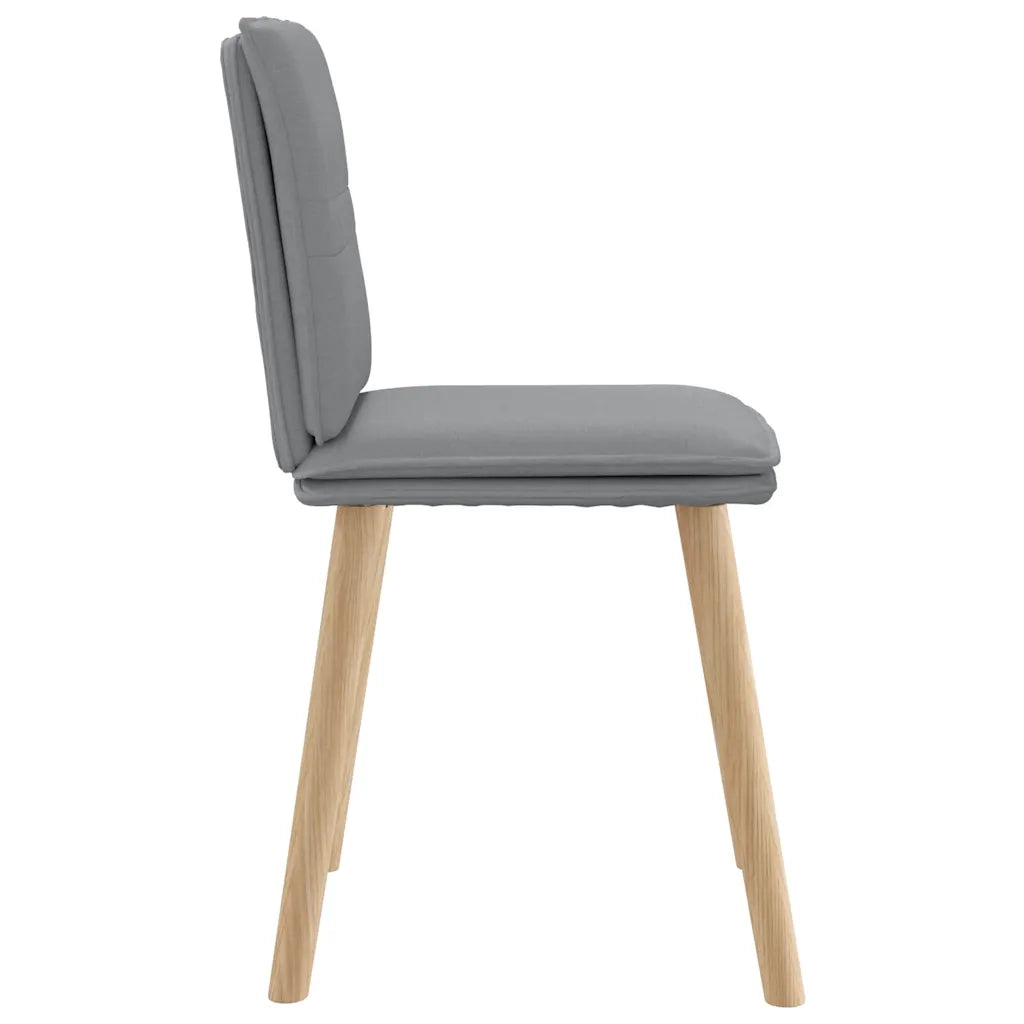 vidaXL Sedie da Pranzo 4 pz Grigio Chiaro in Tessuto