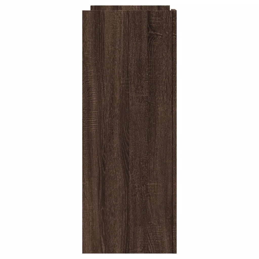 Tavolino Consolle Rovere Fumo 100x35x90 cm in Legno Multistrato 848471