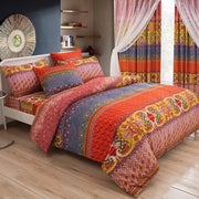 Set di coperte bohemiane 3 pezzi, boho, mandala indiano, set di coperte con chiusura a cerniera e cuscini 80x80 cm
