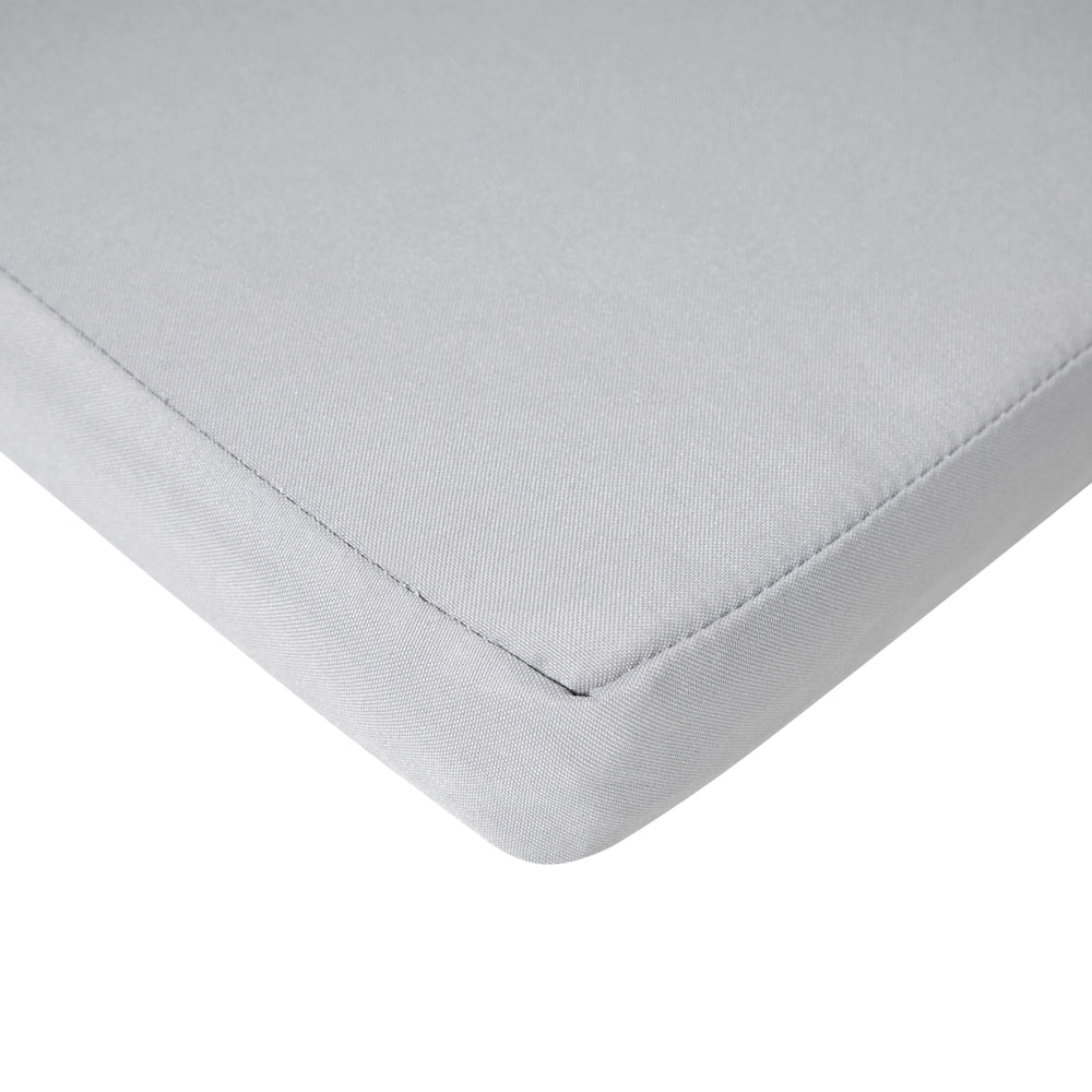 Set di 2 cuscini per sedie da giardino Cuscino per schienale in poliestere grigio chiaro Design moderno Cuscino per esterni