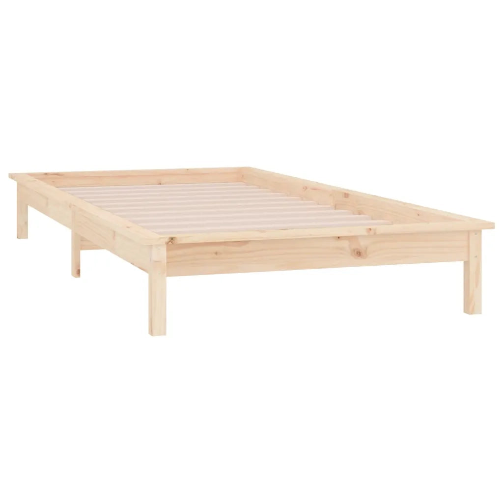 Giroletto con LED 90x190 cm Single in Legno Massello 820636