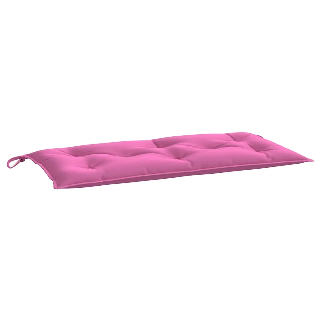 Cuscini per Panca da Giardino 2 pz-Set di 2 Cuscini per panchina da esterno Rosa 100x50x7 cm in Tessuto