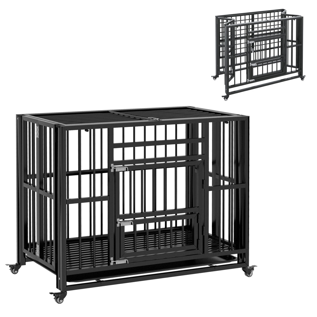 Gabbia per cani ¨C Minimal ¨C 94x58x78 cm, nero