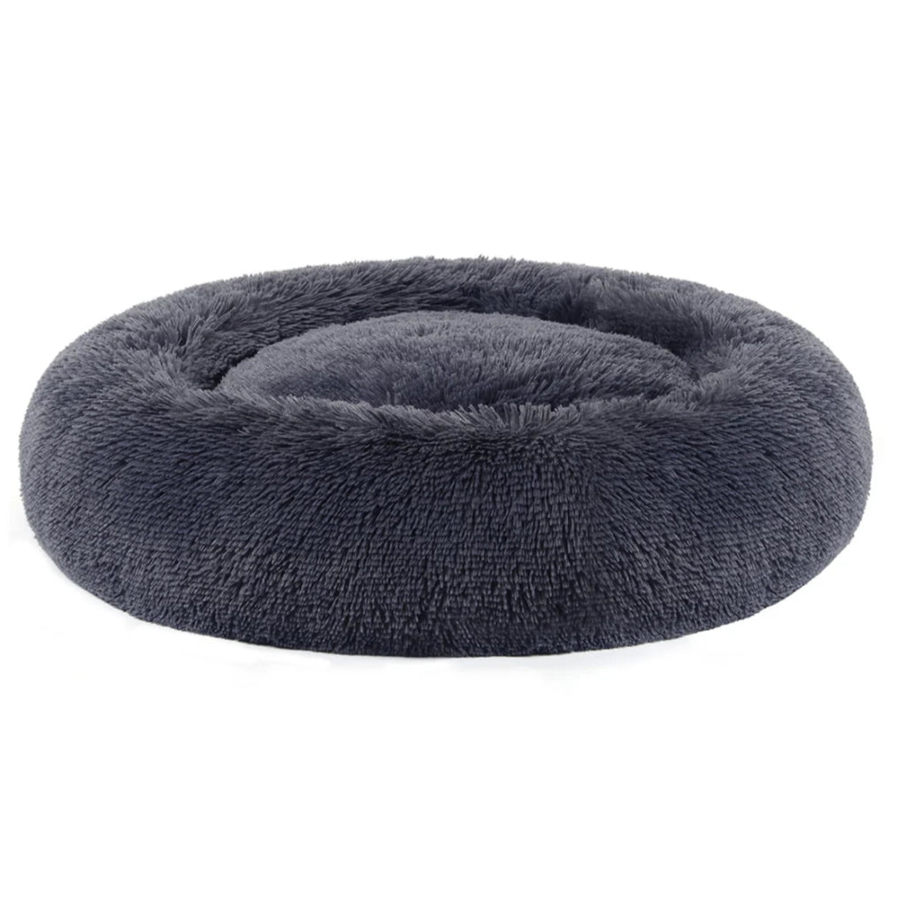 Cesta per cani/lettino per gatti morbido 80 cm grigio scuro 12_0001207
