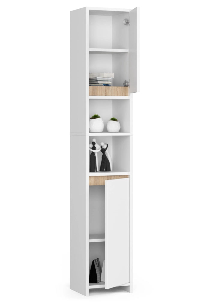 Colonna da bagno AKORD UNI Bianca 2 ante 32x28x180 cm