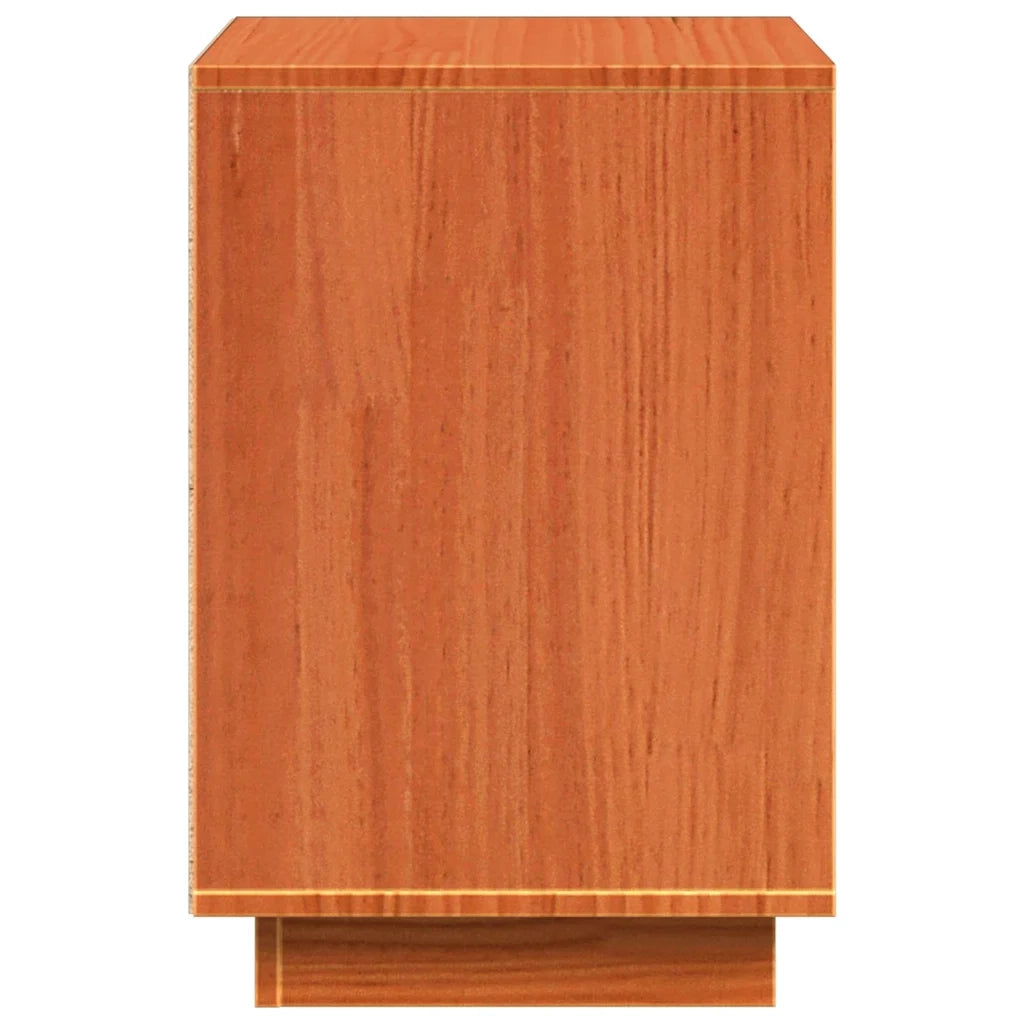 vidaXL Armadio da Notte con cassetto Cera marrone 60 x 34 x 51 cm