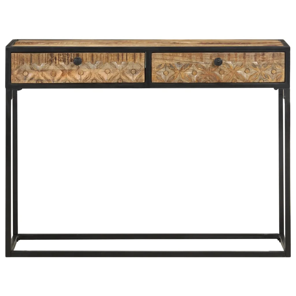 Tavolo Consolle 100x35x75 cm in Legno Massello di Mango cod mxl 54784