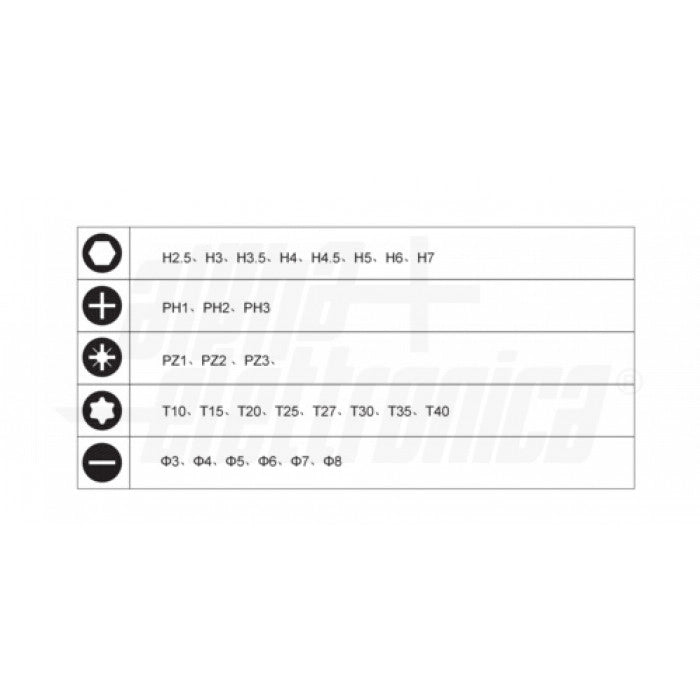 Avvitatore a batteria 3,6V con set 44 accessori JOIN 98-545