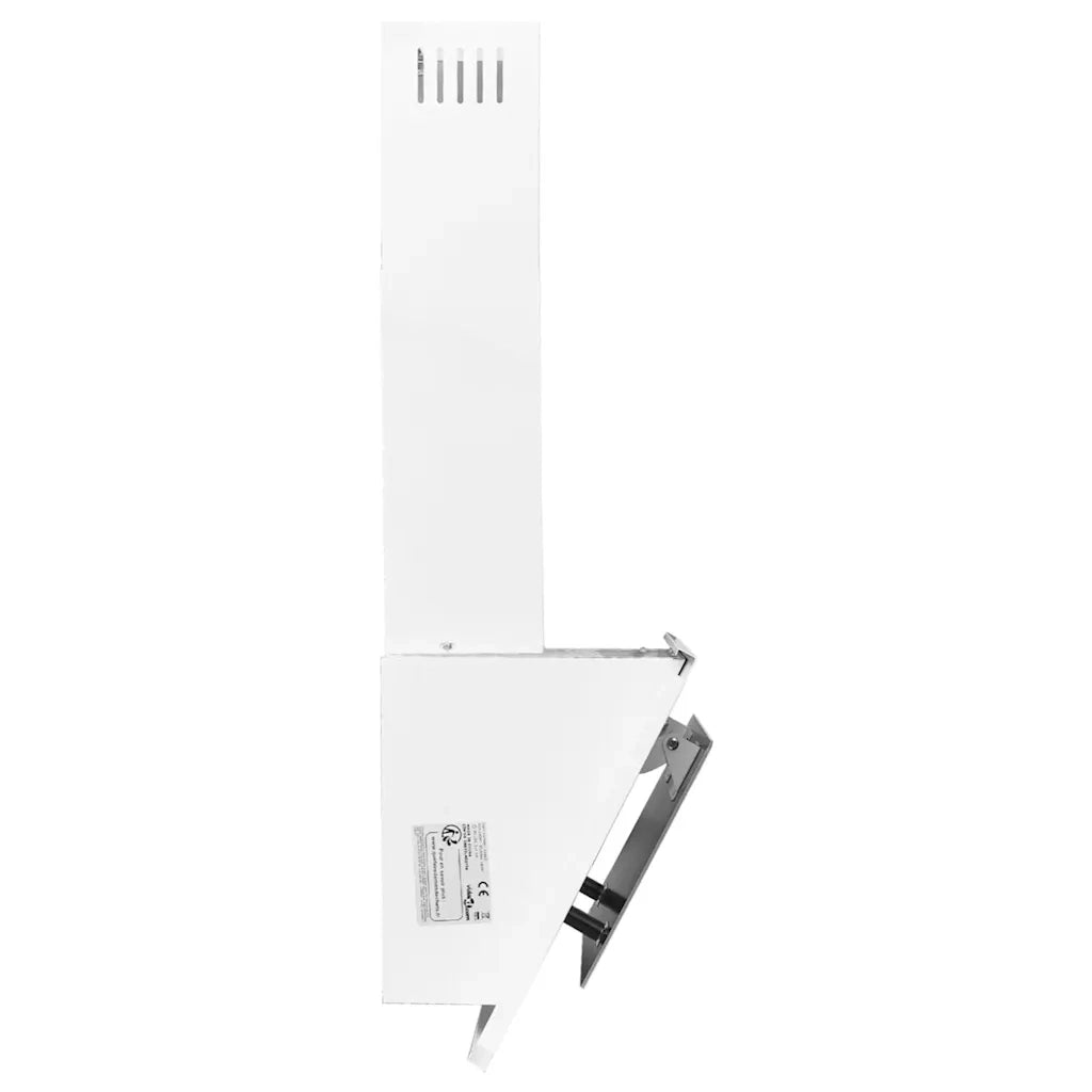 Cappa a Parete 60 cm in Acciaio Inox e Vetro Temperato Bianco 51663
