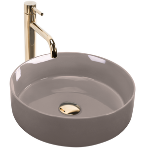 Lavabo Da Appoggio Rea Sami Beige Shiny