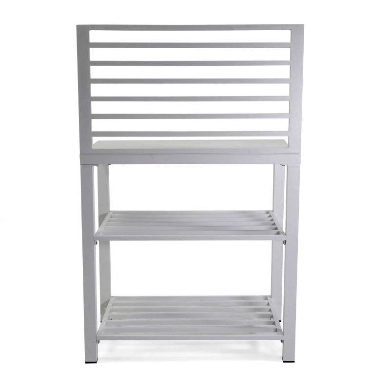 Mobiletto alluminio bianco cm 90x56h141