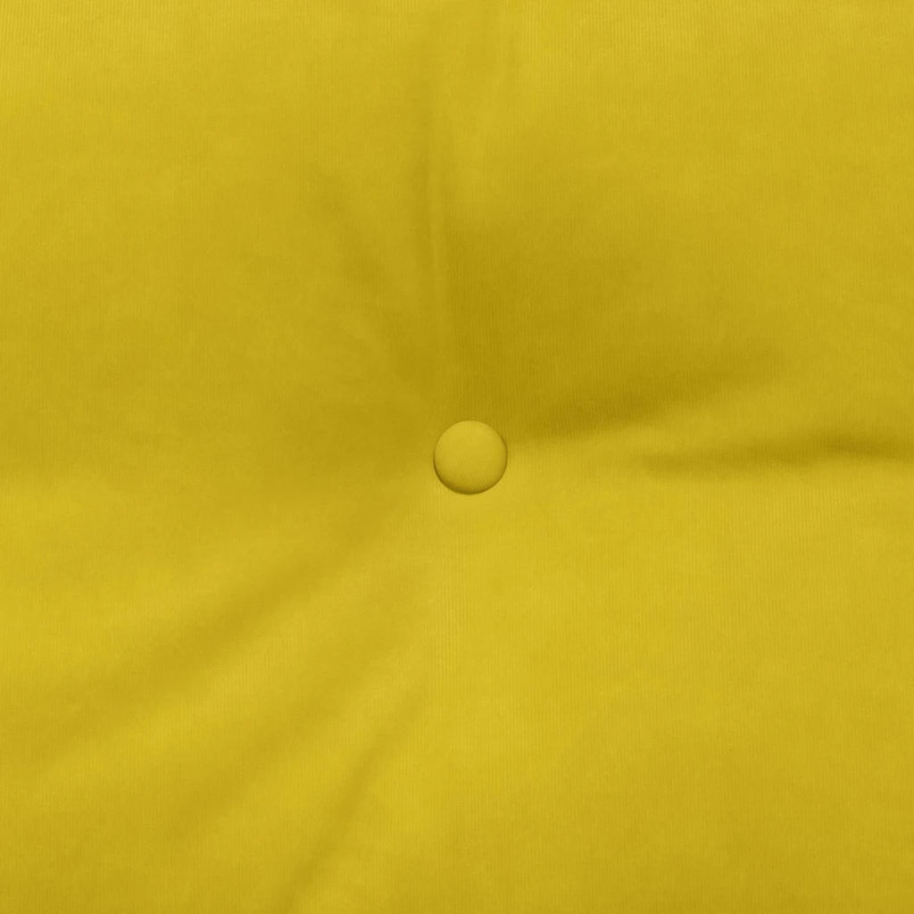 Cuscino per Schiena Giallo 140 x 24 x 50 cm Velluto