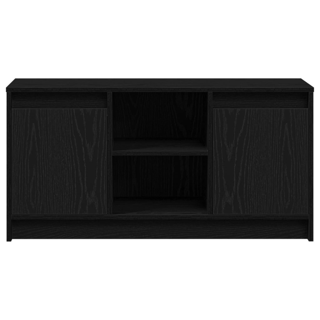 Centro di Intrattenimento Rovere Nero Legno Ingegnerizzato Medio