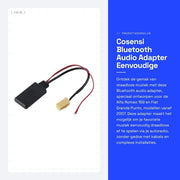 Adattatore Bluetooth per Audio - Installazione Facile - Plug and Play - Adatto per Alfa Romeo 159 e Fiat Grande Punto