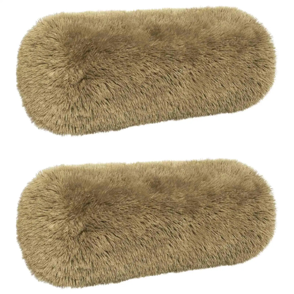 Federa 2 pcs HEERLEN Verde chiaro Ø 15 x 40 cm Fleece PV 923395