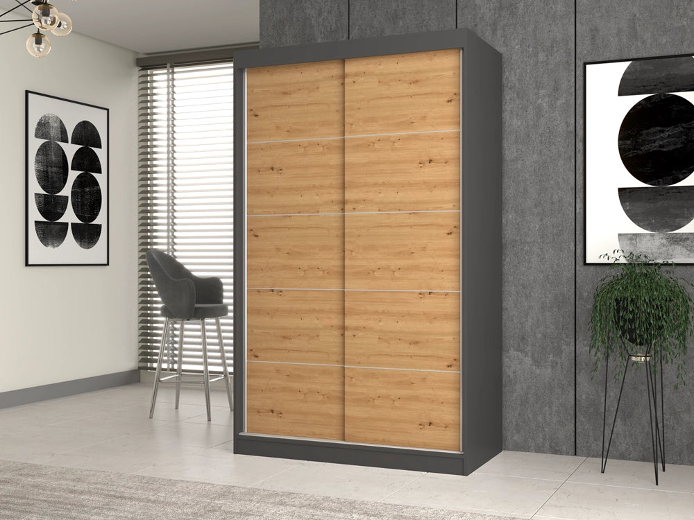Armadio IGA 120c antracite artisan guardaroba