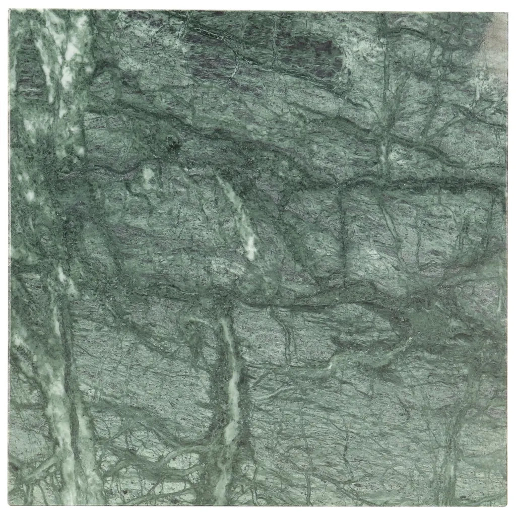 Tavolino da Salotto Verde 40x40x35 cm Pietra Vera Testura Marmo 286437