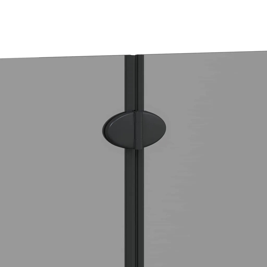 Involucro Doccia Nero 130 x 138 cm Vetro ESG e Alluminio