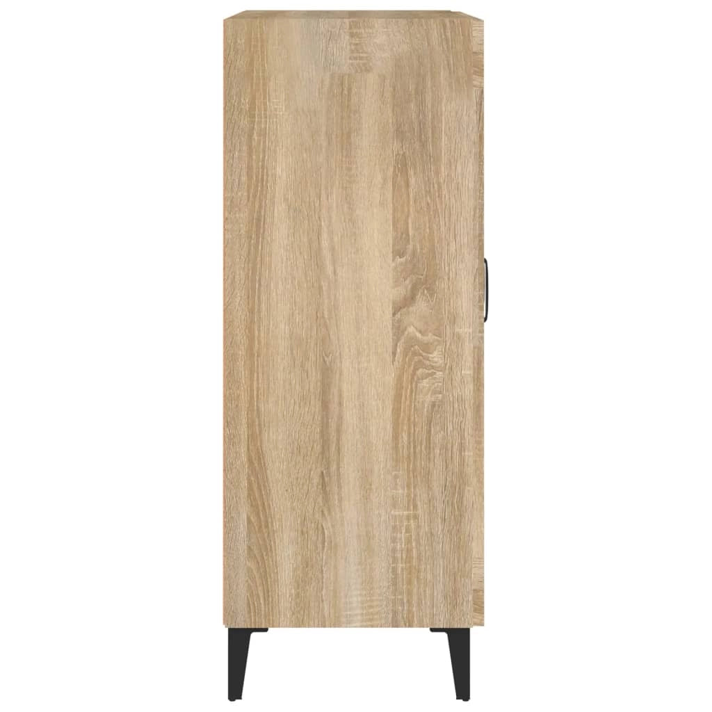 Buffet credenza cassettiera armadio mobile contenitore organizer cucina soggiorno rovere Sonoma 69,5 x 34 x 90 cm legno ingegnerizzato marrone 02_0031673