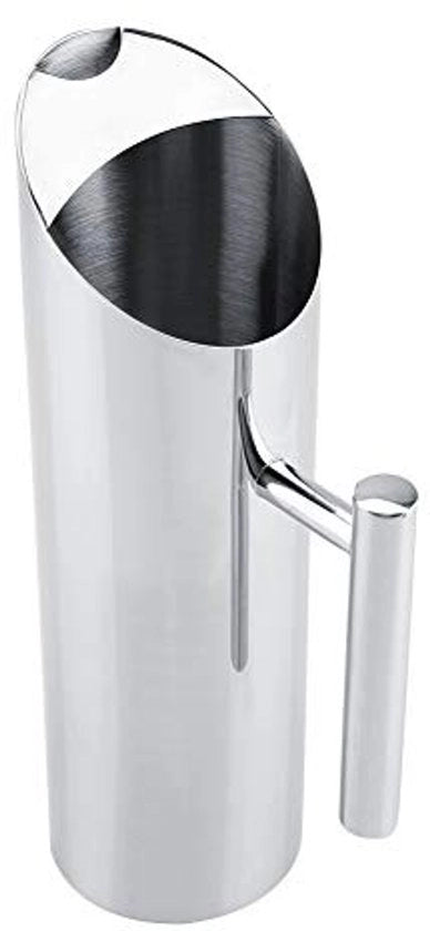 Acquasantone in acciaio inossidabile 2L - Acquasantone con coperchio - Caraffa per servire - Protezione contro il formaggio - Maniglia ergonomico - Disegno resistente alle morsicature - Pitcher