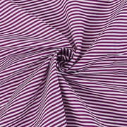 Tessuto a Strisce Alto Livello Cotone - 1M Lungo - 1,6M Largo - Viola/Bianco - Sartoria/Craft - Duraturo e Lavabile - Tessuto per Sartoria