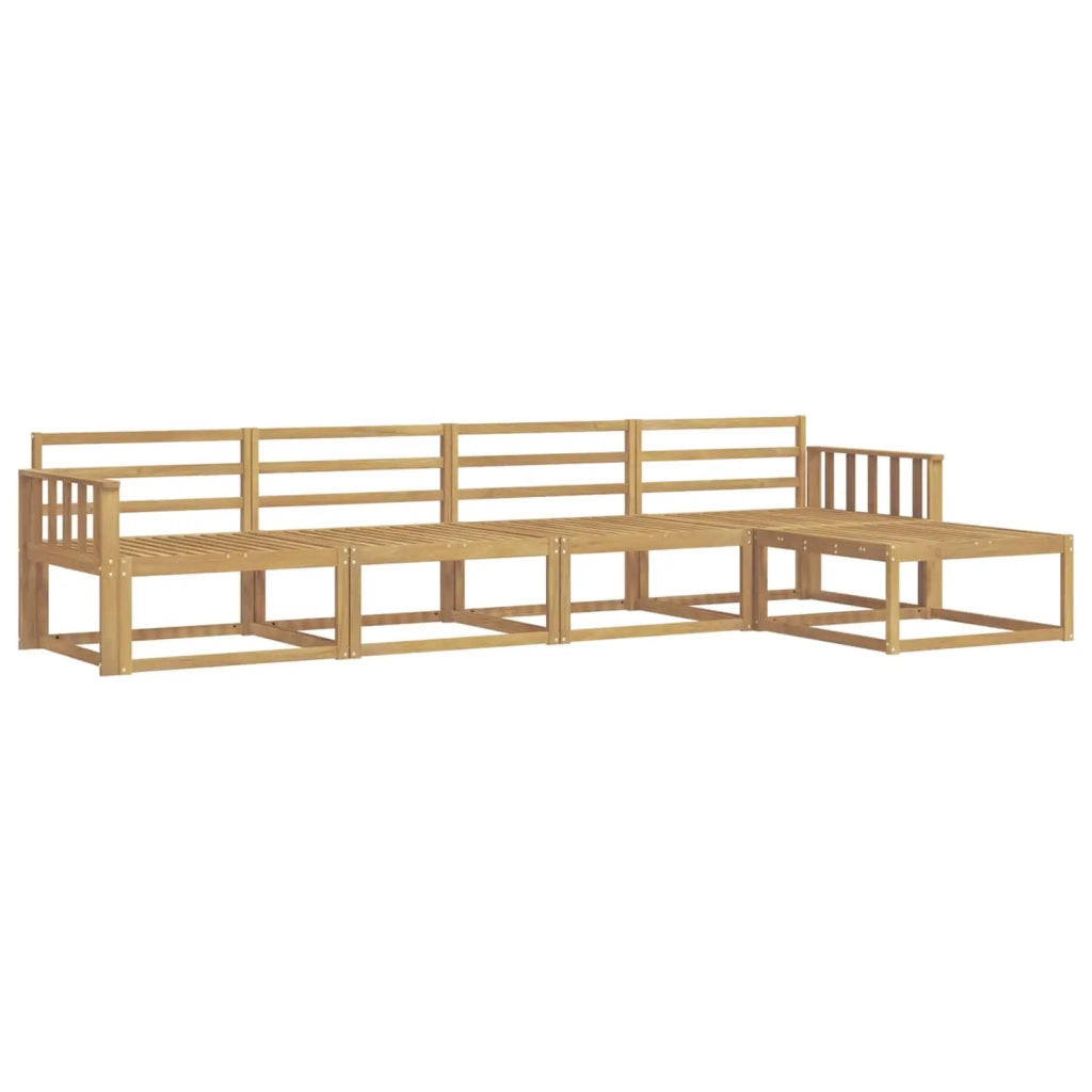 Set di divani da esterno 5 pcs Bianco 329 x 162,5 x 73 cm 3386298