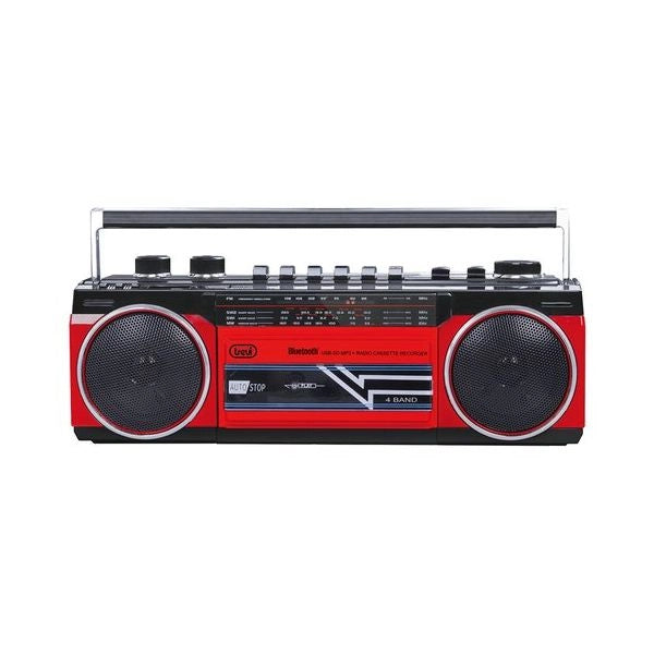 Trevi portable radio recorder usb sd wireless cassetta rr 501 bt red - 0RR50102