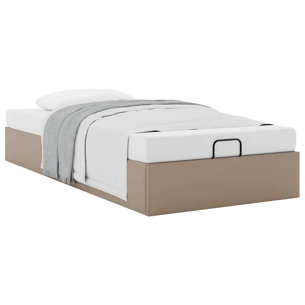 Struttura Letto Pouf senza Materasso 90x190 cm Similpelle 3310778