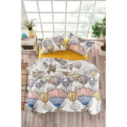 Completo letto - 1 copripiumino 220 x 240 cm + 2 federe 60 x 60 cm - 100% cotone rinforzato - Senape