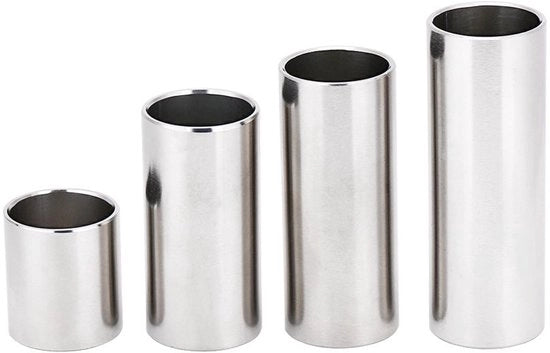 Set di supporti per chitarra - 4 pezzi - Accessorio di ricambio - Resistente e duraturo - Set di supporti in acciaio inossidabile per chitarra e basso