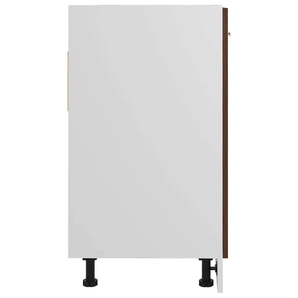 Mobiletto Rovere Marrone 80x46x81,5 cm in Legno Multistrato cod mxl 78653