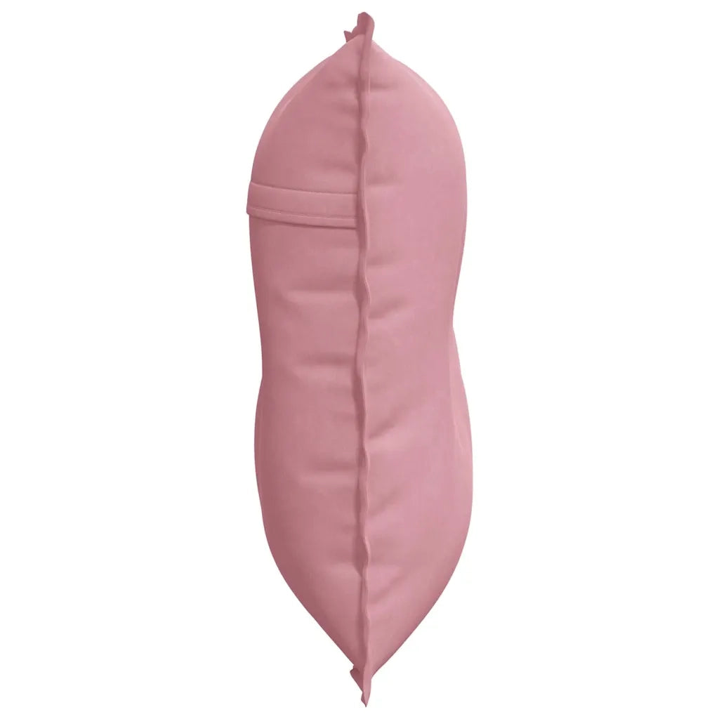 Cuscino per Schiena Rosa 80 x 50 cm Tessuto in Cords 42014722