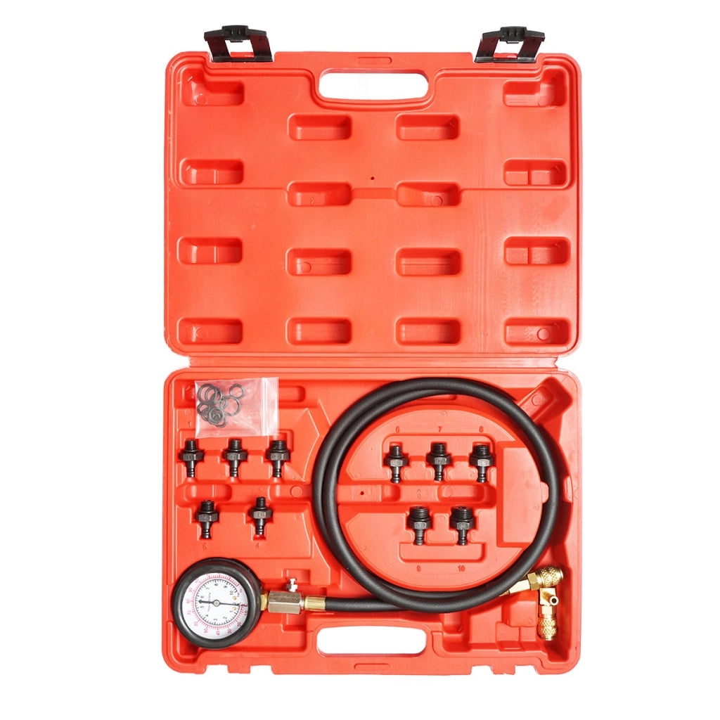 Set di tester per verificare la pressione dell'olio del motore auto