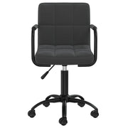 Sedia Girevole da Ufficio | Sedia da Gaming Nera in Velluto