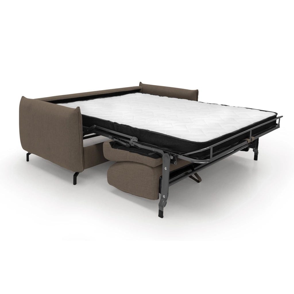Scarlet Divano letto in tessuto misto cotone impermeabile T19 195 cm (mat.140x197) marrone