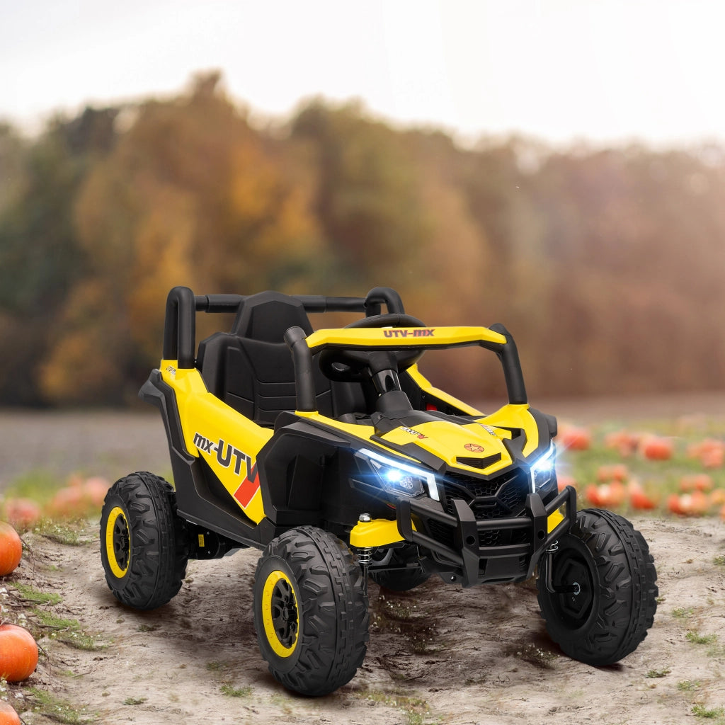 Veicolo elettrico bambini UTV ¨C zephmum ¨C 96x61x56 cm, giallo