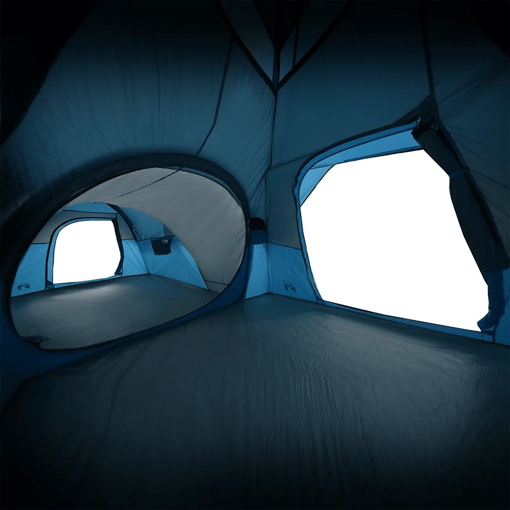 vidaXL Tenda da Campeggio per 5 Persone Blu Impermeabile