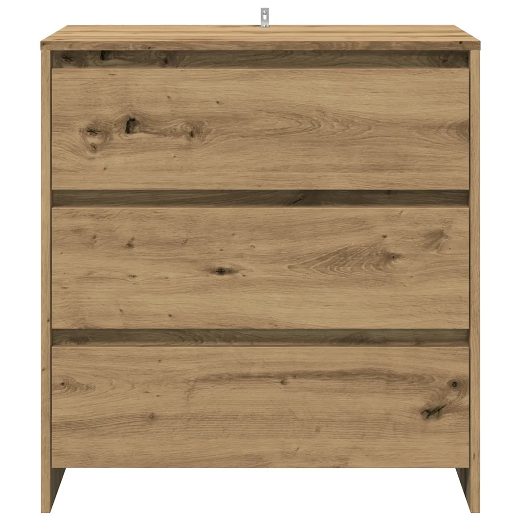 Credenza 2 pz Rovere Artigianale in Legno Multistrato 3329178