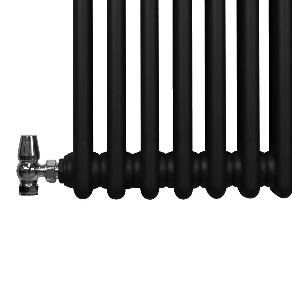 Termosifone Radiatore a 2 colonne per riscaldamento centralizzato verticale Nero150x20cm