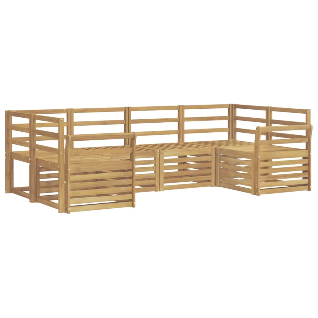 Set di divani da esterno 6 pcs Bianco 245 x 130,5 x 73 cm 3392394
