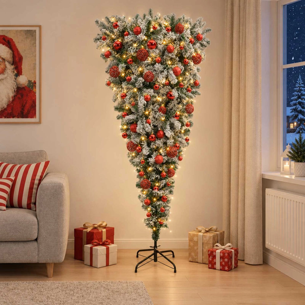 Albero di Natale artificiale con palline 240 cm 300 LED 3460849