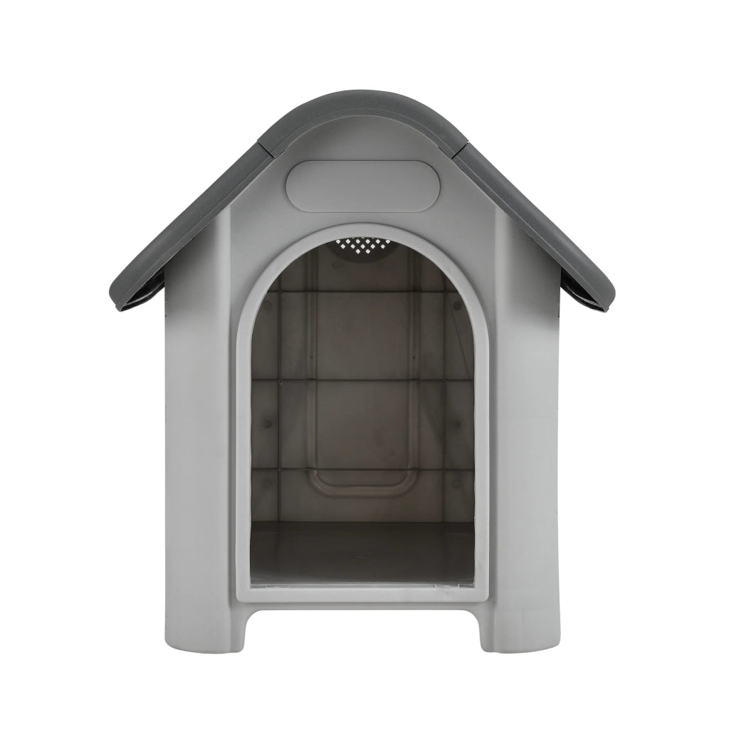 Cuccia in PVC con foro di ventilazione 75 x 59 x 66 cm grigio e nero 03_0007984