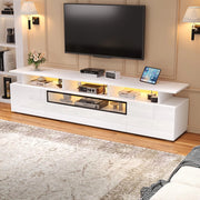Mobile TV 180x38x45cm - Xylo - 2 Ante, 1 Cassetto, Luci LED, 10 Ripiani