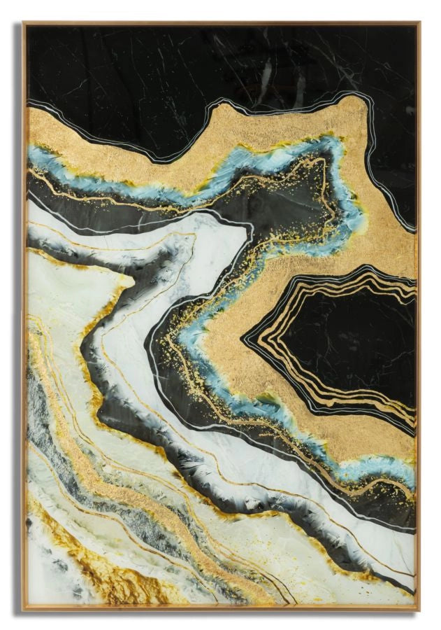 PANNELLO VETRO C/CORNICE  DARKY CM 60X3,5X90