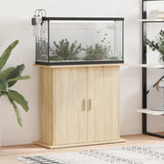 Supporto Acquario 81x36x73cm in Legno Multistrato Rovere Sonoma
